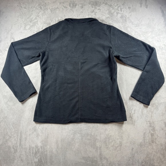 Columbia Benton Springs Fleece Jacket Womens Large Black Full Zip Outdoor Hiking - Picture 7 of 9